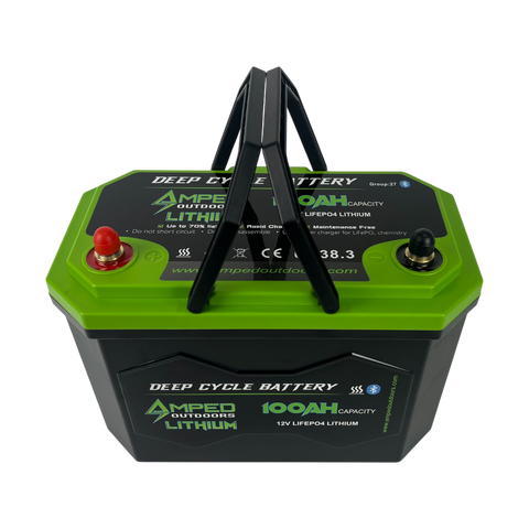 100Ah Lithium Battery (LiFePO4) 12.8V - Bluetooth - IP67 Waterproof - Heated