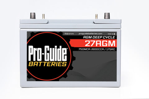 Pro-Guide Group 27 AGM Deep Cycle Marine Battery for Fishing Boats - Pro-Guide marine power product