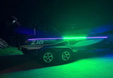 LED Black/Green Fishing Light Kit For Bass Boats