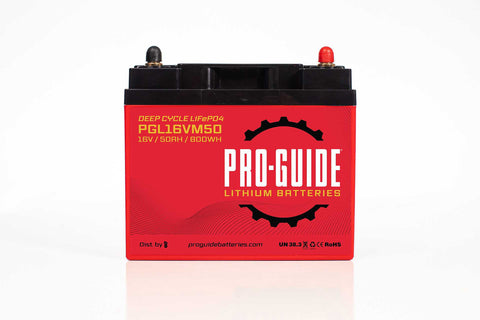 Pro-Guide PGL16VM50 16V 50AH LiFePO4 Deep Cycle Battery