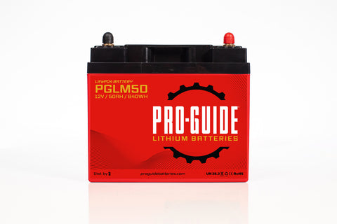 Pro-Guide PGLM50 12V Lithium Marine Battery for Trolling Motors