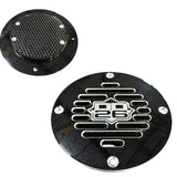 Billet Aluminum Drain Plate with Screen 4" Round for Boats