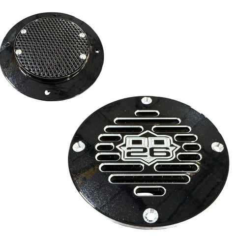 Billet Aluminum Drain Plate with Screen 4" Round for Boats