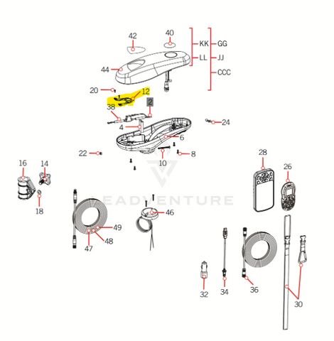 2884706 Minn Kota Insert Plug (Ultrex/Terrova/Powerdrive/Ulterra)